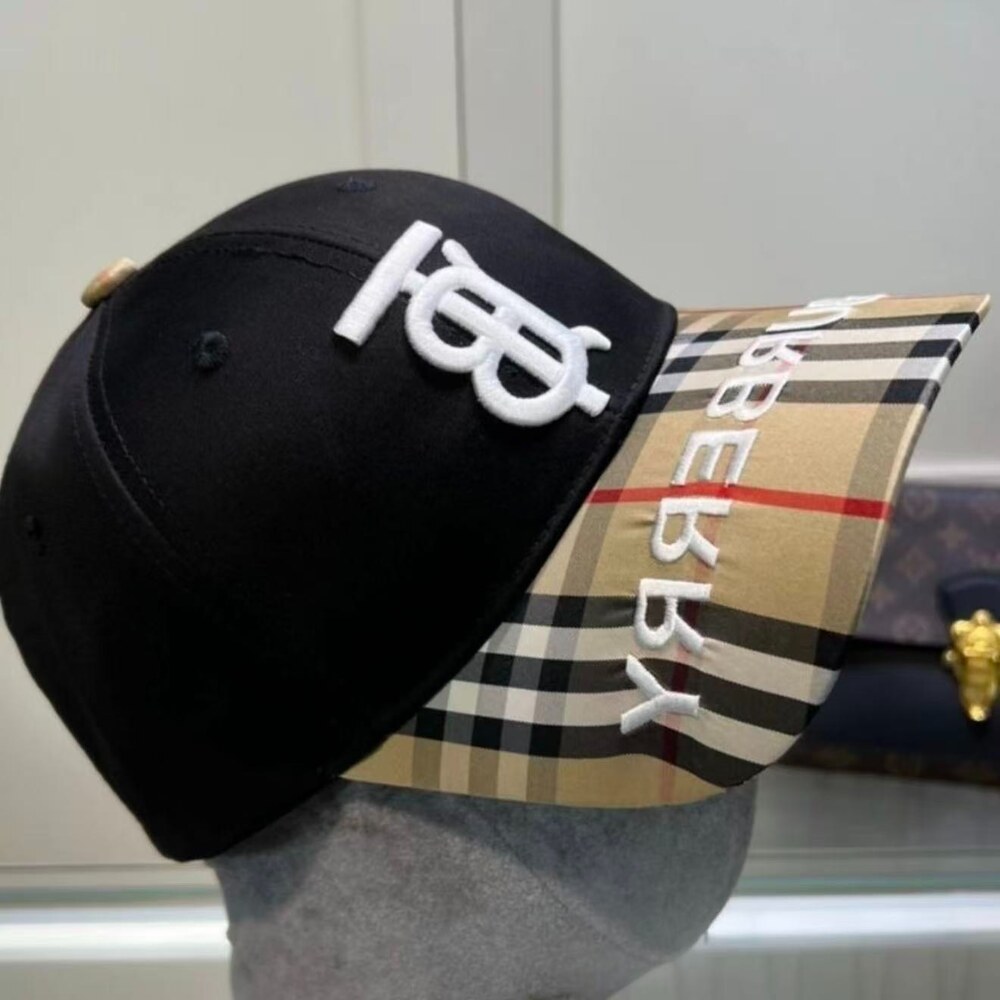 Burberry TB Monogram Vintage Check Baseball Cap - Picture 3 of 4